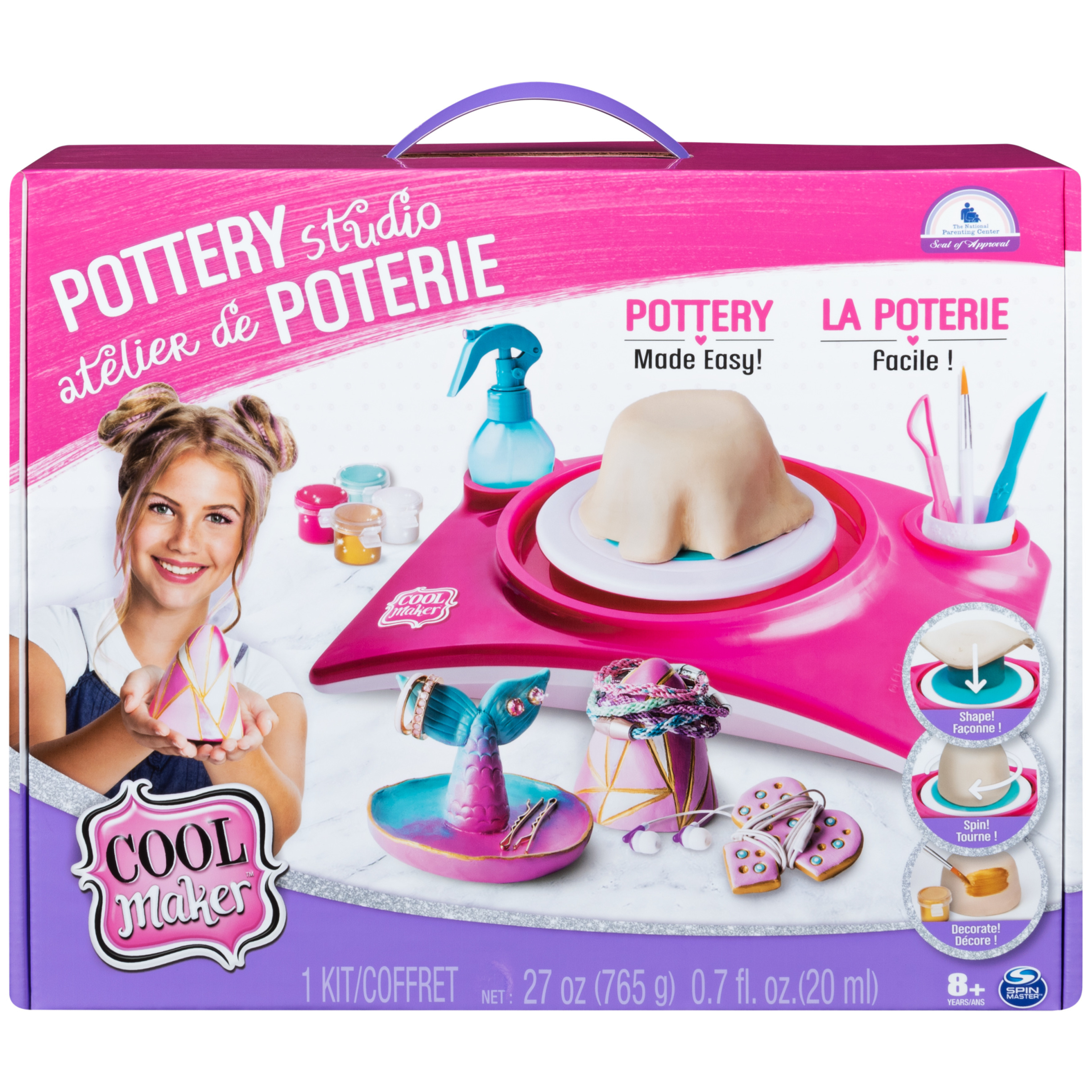 Cool Maker, Pottery Studio, Clay Pottery Wheel Craft Kit for Kids Aged 6  and up (Edition May Vary) 